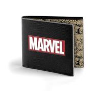 Marvel Comics-Billetero de Hombre, Negro, 12 x 12 cm