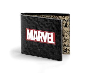 Marvel Comics-Billetero de Hombre, Negro, 12 x 12 cm