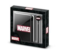 Marvel Comics-Caja Regalo con Diario y Bolígrafo Fashion, Negro