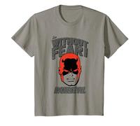 Marvel Comics Daredevil Without Fear Camiseta, Niños, Pizarra, 12 años