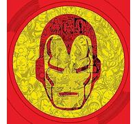 MARVEL COMICS Impresión en Lienzo Iron Man Helmet Collage, Poliéster, Multicolor, 40L x 40W cm