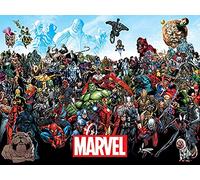 Marvel Comics Lienzo de Universo, Multicolor, 60 x 80 cm