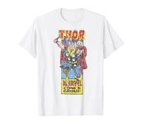 Marvel Comics Mighty Thor Camiseta, Hombre, Blanco, 6XL