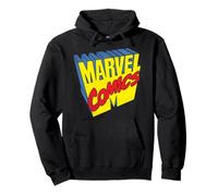 Marvel Comics Retro 2-D Logo Camiseta Sudadera con Capucha