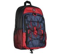 Marvel Comics Spider-Man Miles Morales - Mochila de viaje para laptop de 43.2 cm, espalda acolchada, correa ajustable, cordón elástico, Multicolorido, talla única