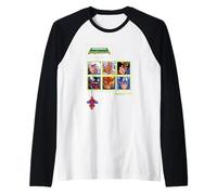 Marvel Cosmic Invasion Game Choose Your Super Hero Retro Camiseta Manga Raglan