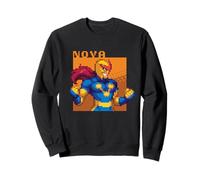 Marvel Cosmic Invasion Game Nova Retro Pixel Graphics Sudadera
