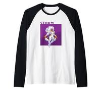 Marvel Cosmic Invasion Game X-Men Storm Retro Pixel Graphics Camiseta Manga Raglan