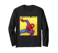 Marvel Cosmic Invasion Spider-Man Retro Pixel Graphics Manga Larga