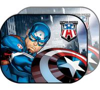 Marvel Capitán América par Parasoles Laterales para Coche Infantil Azul Rojo