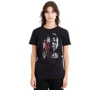 Marvel Daredevil Born Again Mayor Fisk Faces The Devil Ladies T Shirt, Black Camiseta, Negro, XL para Mujer