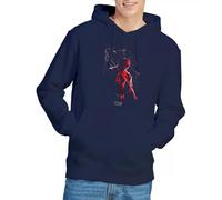 Marvel Daredevil Rain Unisex Hoodie, Navy, XX-Large