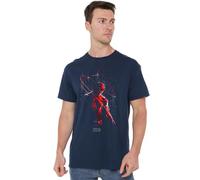 Marvel Daredevil Rain Unisex T Shirt, Navy, XX-Large