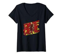 Marvel Daredevil Yellow and Red Suit She-Hulk Disney+ V-Neck T-Shirt