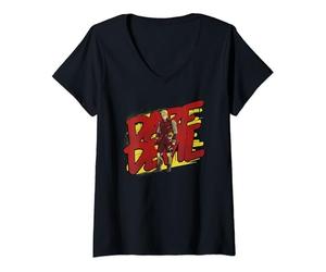 Marvel Daredevil Yellow and Red Suit She-Hulk Disney+ V-Neck T-Shirt