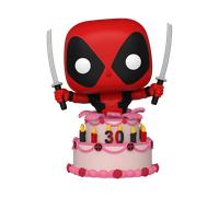Marvel Deadpool 30° Anniversario Pop Figure Vinile Deadpool nella Torta 9 Cm