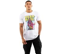 Marvel Deadpool 90's Camiseta, Blanco, XXL para Hombre