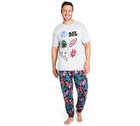 Marvel Deadpool and Wolverine Pijama Invierno Set para Hombre - Regalos para Hombres y Adolescentes (Gris Negro Viuda, L)