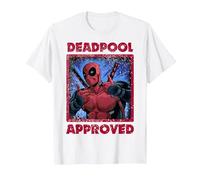 Marvel Deadpool Approved by Deadpool Camiseta, Hombre, Blanco, S
