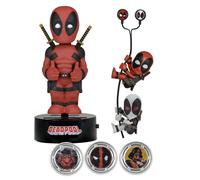 MARVEL DEADPOOL Caja Set De Regalo BODYKNOCKER Scaler Hubsnaps Auriculares
