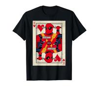 Marvel Deadpool King of Hearts Card Camiseta