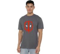 Marvel Deadpool Paint Logo Unisex T Shirt, Charcoal, XXXX-Large