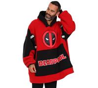 Marvel Deadpool - Sudadera con capucha de forro polar de lujo para hombre, color rojo, rosso, Altoa única