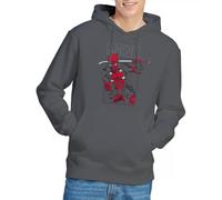 Marvel Deadpool Sword Unisex Hoodie, Charcoal, XX-Large