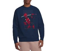 Marvel Deadpool Sword Unisex Sweatshirt, Navy, X-Large