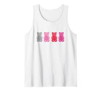 Marvel Deadpool Valentine's Day Cute Gummy Bear Chest Logo Camiseta sin Mangas