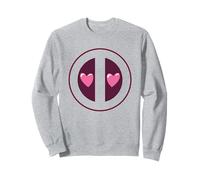 Marvel Deadpool Valentine's Day Cute Heart Eyes Chest Logo Sudadera