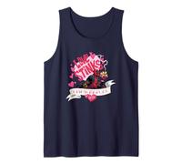 Marvel Deadpool Valentine's Day Love Stinks 4 Eva Chest Logo Camiseta sin Mangas