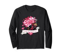 Marvel Deadpool Valentine's Day Love Stinks 4 Eva Chest Logo Manga Larga