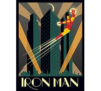 Marvel Deco Iron Man - Lienzo Decorativo (algodón, 3,20 x 60,00 x 80,00 cm), Multicolor