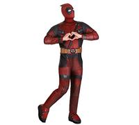 Marvel Deluxe - Disfraz de Deadpool para adultos, disfraz de superhéroe de Halloween para hombre, con licencia oficial estándar