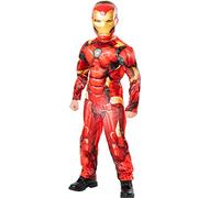 Marvel Disfraz Vestido para Niños Iron Man Rojo 7-8 Años