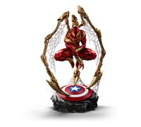 Marvel estatua art scale deluxe 1/10 spider-man iron armor comics (ccx