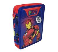 Marvel Estuche doble compartimento completo para la escuela Iron Man Must Team 31 accesorios