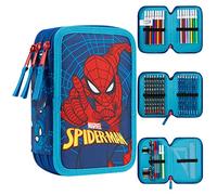 Marvel - Estuche Escolar, para niños, Estuche de Compartimentos, Recortado, Suministros Escolares, Fieltro, lápiz de Color, Regalo Spiderman Avengers de Regreso a la Escuela Primaria