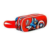 Marvel-Estuche Portatodo 3D Doble, 22 x 9.5 cm, Rojo Gravity