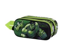 Marvel-Estuche Portatodo 3D Doble, 22 x 9.5 cm, Verde Superhuman