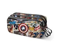 Marvel Comics Estuche portatodo Capitán América Trick Fan 2.2 Multicolor 23 x 11 cm