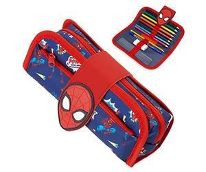 Marvel Estuche Spiderman - Estuche Escolar para Niño con Material Escolar Incluido