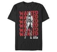 Marvel Falcon and The Winter Soldier-Camiseta de Manga Corta roja orgánica, Negro, XXL Unisex Adulto
