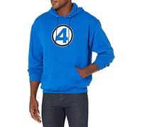 Marvel Fantastic Four Classic Costume Mens Pullover Hoodie Sudadera con Capucha, Azul Real, M para Hombre