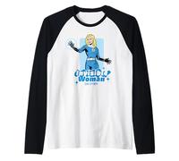 Marvel Fantastic Four: First Steps Team Invisible Woman Camiseta Manga Raglan