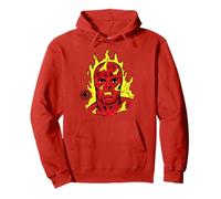 Marvel Fantastic Four Human Torch Big Face Costume Sudadera con Capucha