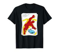 Marvel Fantastic Four Human Torch Retro Vintage Photo Camiseta