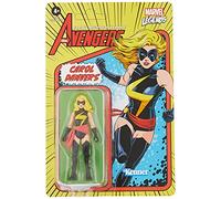 Marvel Figura de acción Coleccionable de Carol Danvers de Retro 375 de 9,5 cm de Hasbro Legends Series