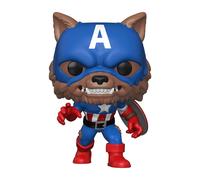 Marvel funko pop year of the shield - captain america capwolf comics -